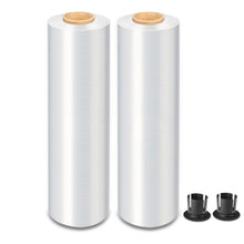 Load image into Gallery viewer, MasterSpec Clear Plastic Stretch Wrap Film, 50cm x 400m Durable Packing Moving Packaging Heavy Duty Shrink Film 25U with Plastic Rotary Handle