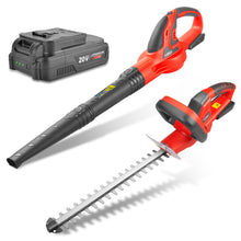 Load image into Gallery viewer, TOPEX 20V Cordless Blower and Hedge Trimmer Combo Kit w/ Battery