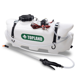TOPLAND 60L 12V ATV Weed Sprayer Broadcast and Spot Spray Chemical Tank