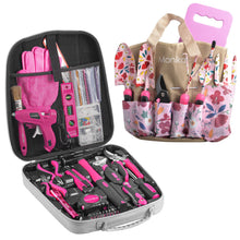 Load image into Gallery viewer, Monika Pink Tool Combo Portable Household Tool Set &amp; Gardening Tool Kit