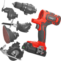 TOPEX 20V 5 IN1 Power Tool Combo Kit Cordless Drill Driver Sander Electric Saw