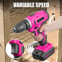 Load image into Gallery viewer, Monika 12V Pink Lithium Cordless Drill
