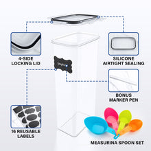Load image into Gallery viewer, Stelive 14 PCs Food Storage Container Set, Leak Proof Lunch Boxes, BPA-Free Clear Plastic Storage Containers for Home &amp; Kitchen Organization with Labels &amp; Pen
