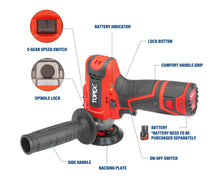 Load image into Gallery viewer, TOPEX 12V Cordless Polisher 3&quot; Mini Car Detailing Buffer &amp; Sander Skin Only without Battery