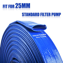 Load image into Gallery viewer, TOPEX 25mm 1&quot; X 50m Submersible water Pump PVC Layflat Hose Kit