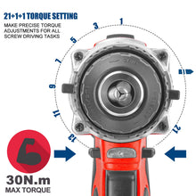 Load image into Gallery viewer, TOPEX 20V Lithium-Ion Cordless Drill Driver Impact Hammer drill w/ Battery Charger
