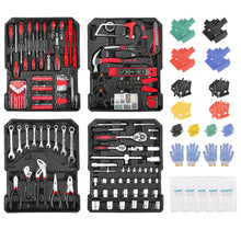Load image into Gallery viewer, MasterSpec 1180pcs Professional Tool Set Aluminum Case Tool Kits w/ Rolling Tool Box