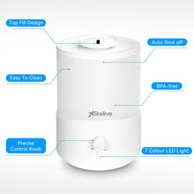 Load image into Gallery viewer, [For Email Subscriber Only.COUPON CODE：SLAP15OFF] Stelive 2.5L Humidifier for Bedroom Children&#39;s Room, Cool Mist Humidifier and Essential Oil Diffuser Combo, Top Fill Humidifier for Baby, Home, Plant