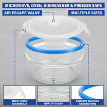 Load image into Gallery viewer, Stelive 12 PCS Glass Food Storage Containers Airtight Food Containers Leakproof Lunch box BPA Free