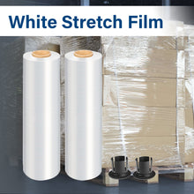 Load image into Gallery viewer, MasterSpec Clear Plastic Stretch Wrap Film, 50cm x 400m Durable Packing Moving Packaging Heavy Duty Shrink Film 25U with Plastic Rotary Handle