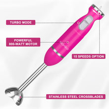 Load image into Gallery viewer, Monika 5In1 Electric Stick Blender Handheld Mixer Chopper Stainless Steel Whisk