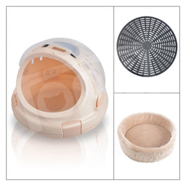 truepal Pet Basket/ Pet Carrier Nest Bed Locking Cover