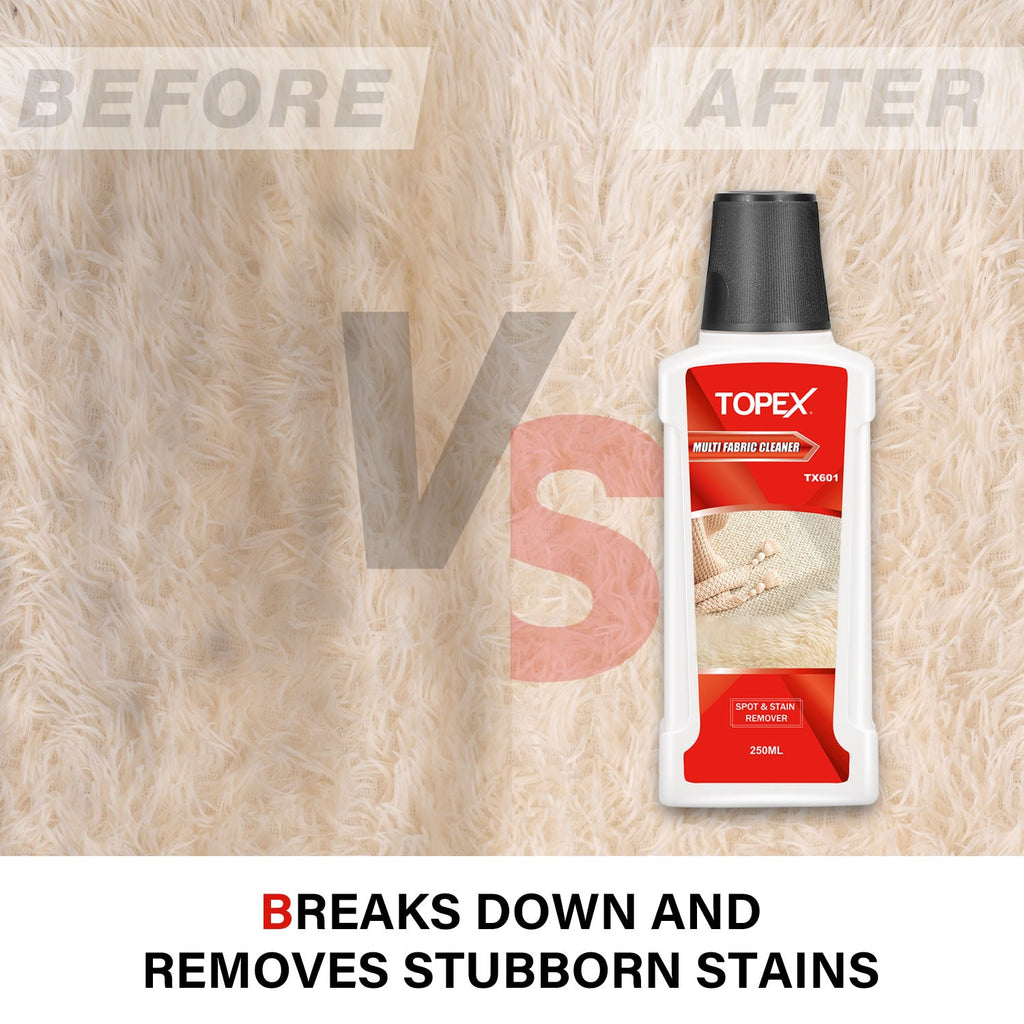 TOPEX Multi Fabric Cleaner 250 ml Low Foaming Carpet Cleaner for Spot Cleaner(TX600)