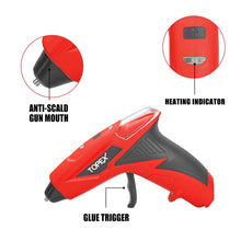 Load image into Gallery viewer, TOPEX 4V Cordless Hot Glue Gun w/ 15Pcs Premium Glue Sticks