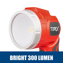 Load image into Gallery viewer, TOPEX 20V LED Light 300 Lumen Lightweight LED Torch w/ Battery &amp; Charger