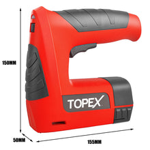 Load image into Gallery viewer, TOPEX 4V 2in1 Cordless Electric Stapler Tacker Nail Gun Li-Ion 3K Staples Nails
