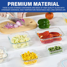 Load image into Gallery viewer, Stelive 12 PCS Glass Food Storage Containers Airtight Food Containers Leakproof Lunch box BPA Free