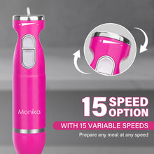 Load image into Gallery viewer, Monika 5In1 Electric Stick Blender Handheld Mixer Chopper Stainless Steel Whisk