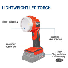 Load image into Gallery viewer, TOPEX 20V Cordless Combo Kit Tyre Inflator w/ Lightweight LED Torch(One Battery Included)