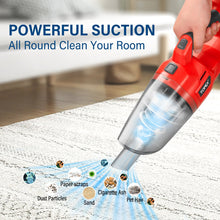 Load image into Gallery viewer, TOPEX 20V Cordless Combo Kit Tyre Inflator Handheld Vacuum Cleaner LED Torch w/ Tool Bag