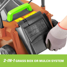 Load image into Gallery viewer, KOZYARD 1300W Electric Lawn Mower,2-in-1 Grass Box Or Mulch Electric Weeder,2-Position Height Adjustment,Cutting Width 320MM, Adjustable Cutting Height (25/40/55MM)