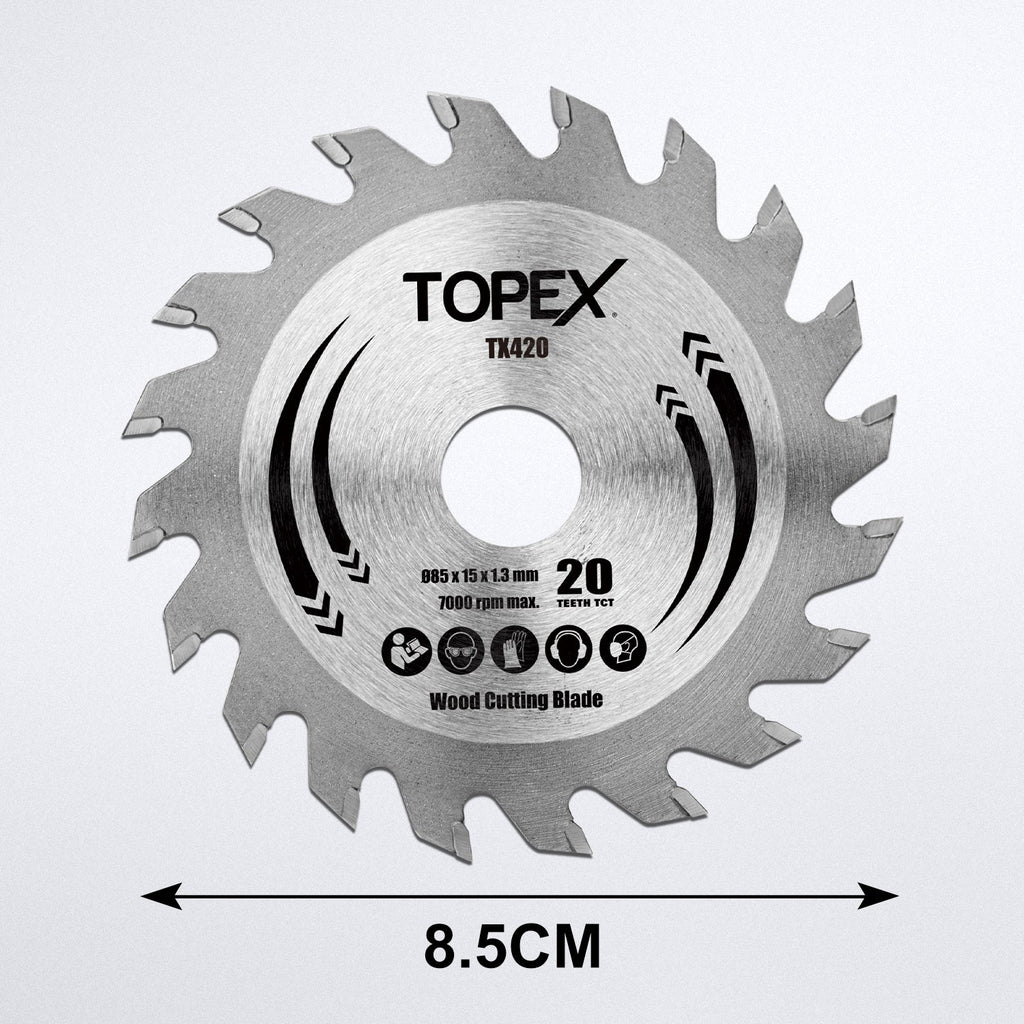 TOPEX Circular Saw Blade 85mm Cutting Wood Blade
