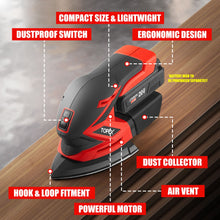 Load image into Gallery viewer, TOPEX 20V Cordless Detail Sander Electric Detail Sander Handheld Sanding Machine Small Triangular Palm Sander (Battery &amp; Charger not included)