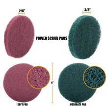Load image into Gallery viewer, MasterSpec 30 PCS Drill Brush Scrub Pads &amp; Sponge Scrubber Drill Brush Kit with Extend Holder