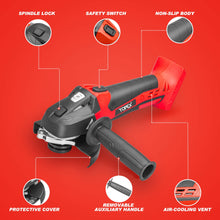 Load image into Gallery viewer, TOPEX 20V Cordless Angle Grinder 125mm Li-ion Grinding Cutting Power Tool Skin Only