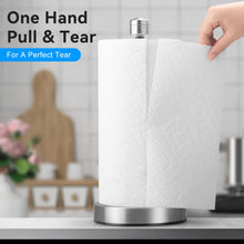 Load image into Gallery viewer, Stelive 11-Inch Paper Towel Holder, Free-Standing Kitchen Roll Holder, Weighted Paper Towel Dispenser with Suction Cup Base, One-Handed Tear, Stainless Steel