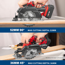 Load image into Gallery viewer, TOPEX 20v 165mm Cordless Circular Saw Skin Only Without Battery