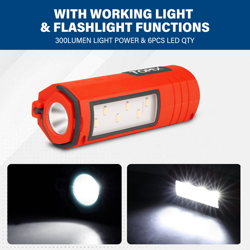 TOPEX 12V Cordless LED Worklight Lithium-Ion LED Torch Skin Only without Battery