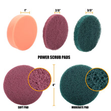 Load image into Gallery viewer, MasterSpec 15PCS Drill Brush Sponge Scrubber Scrub Brush Kit with Extend Holder