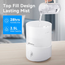 Load image into Gallery viewer, [For Email Subscriber Only.COUPON CODE：SLAP15OFF] Stelive 2.5L Humidifier for Bedroom Children&#39;s Room, Cool Mist Humidifier and Essential Oil Diffuser Combo, Top Fill Humidifier for Baby, Home, Plant