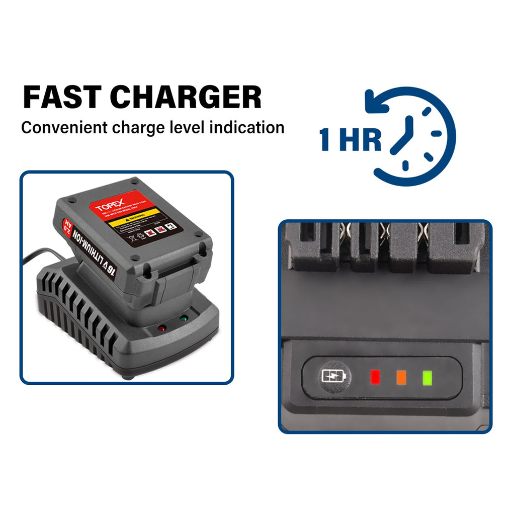 TOPEX 2IN1 Cordless High Volume & Pressure Inflator Deflator, Air Compressor Pump, Suitable for Tyres, Air Mattresses, Sports Equipments