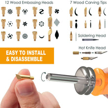 Load image into Gallery viewer, MasterSpec 37PC 30W Wood Burning Set Electric Soldering Iron Kit Iron Burner Hobby Kit