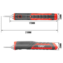 Load image into Gallery viewer, TOPEX 4V Max Cordless Soldering Iron with Rechargeable Lithium-Ion Battery