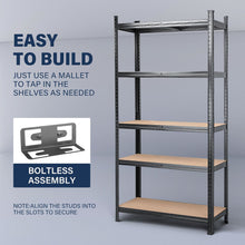 Load image into Gallery viewer, MasterSpec 2Pcs Garage Shelving Warehouse Shelf unit Storage Rack 1.8x0.9m