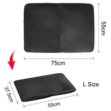 Load image into Gallery viewer, truepal 75 x 55cm Waterproof Double-Layer Cat Litter Mat Trapper Foldable Pad Pet Rug