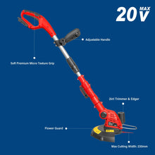 Load image into Gallery viewer, TOPEX 20V Cordless Blower Hedge Trimmer and Grass Trimmer Combo Kit w/ Battery