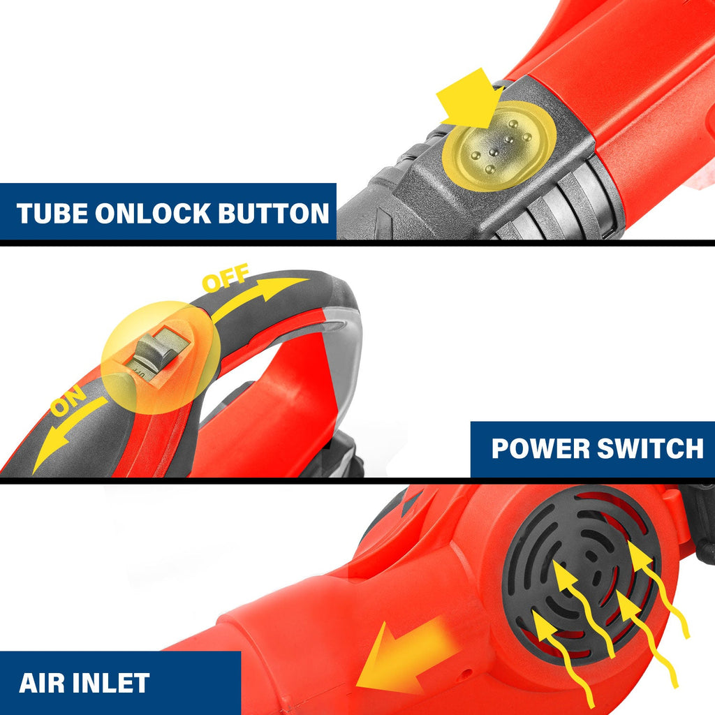 TOPEX 20V Cordless Blower and Grass Trimmer Combo Kit w/ Battery