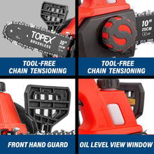 Load image into Gallery viewer, TOPEX 20V Cordless Power Tool Kit Chainsaw Hedge Trimmer Leaf Blower Grass Trimmer