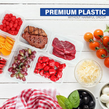 Load image into Gallery viewer, Stelive 24 PCs Food Storage Container Set, Leak Proof Lunch Boxes, BPA-Free Clear Plastic Storage Containers for Home &amp; Kitchen Organization with Labels &amp; Pen