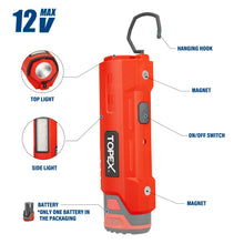Load image into Gallery viewer, TOPEX 12V Cordless Circular Saw Lithium-Ion LED Torch w/ Battery &amp; Charger