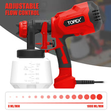 Load image into Gallery viewer, TOPEX 400W Handhold Electric Paint Sprayer Gun 1000ml High Power Portable Spray-Gun Kit Painting Spray Tool