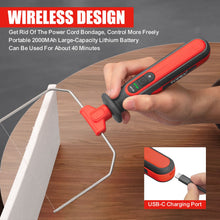 Load image into Gallery viewer, TOPEX 4V 3-IN-1 Cordless Foam Cutter, Hot Knife Engraving Kit, Electric Styrofoam Polystyrene Cutting Tool Set, with LED light for Crafting and Foam Projects