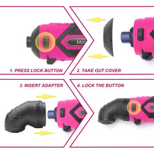 Load image into Gallery viewer, Monika Pink Tool Combo Cordless Drill Driver Electric Cutter Bottle Opener Screwdriver