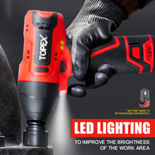 Load image into Gallery viewer, TOPEX 12V Cordless Impact Wrench with 3/8-Inch Chuck, Torque Max 120 N.m, 6 Sockets Skin Only without Battery