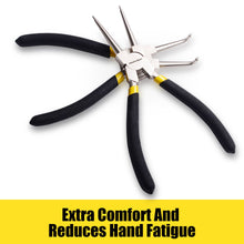 Load image into Gallery viewer, MasterSpec 7&quot; Nickel Coated Circlip Pliers Set Snap Ring Remover Rolling Pounch