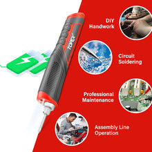 Load image into Gallery viewer, TOPEX 4V Max Cordless Glue Gun Soldering Iron Twin Kit with Adaptor Accessories